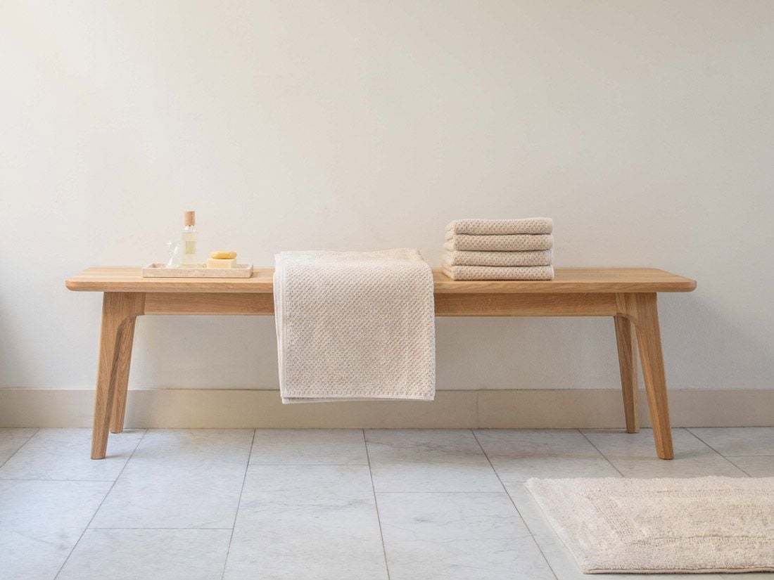 Gastendoekjes dots white sand 30x50 - 4 st