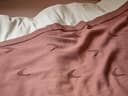 Couverture enfant en coton lune rose poudré 100x150