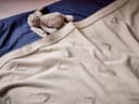 Couverture enfant en coton lune avoine 100x150