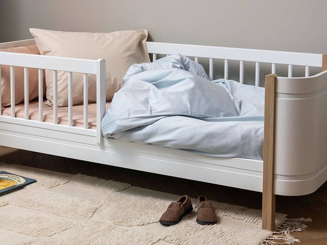 Housse de couette enfant satin de coton bleu ciel