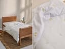 Housse de couette enfant satin de coton fleurs sauvages