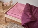 Housse de couette enfant percale de coton prune enchantée