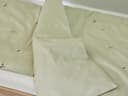 Housse de couette enfant satin de coton olive clair botanique