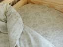 Drap-housse enfant satin de coton fleur naturelle