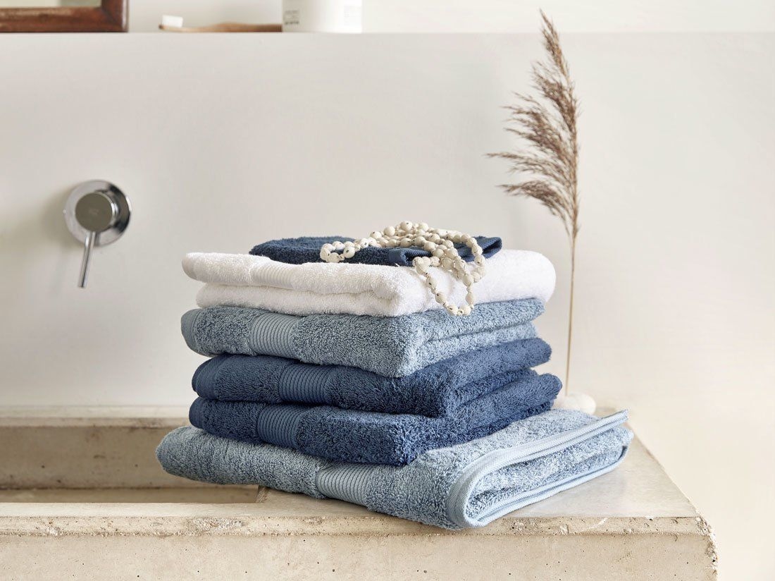 Handdoeken terry faded blue 50x100