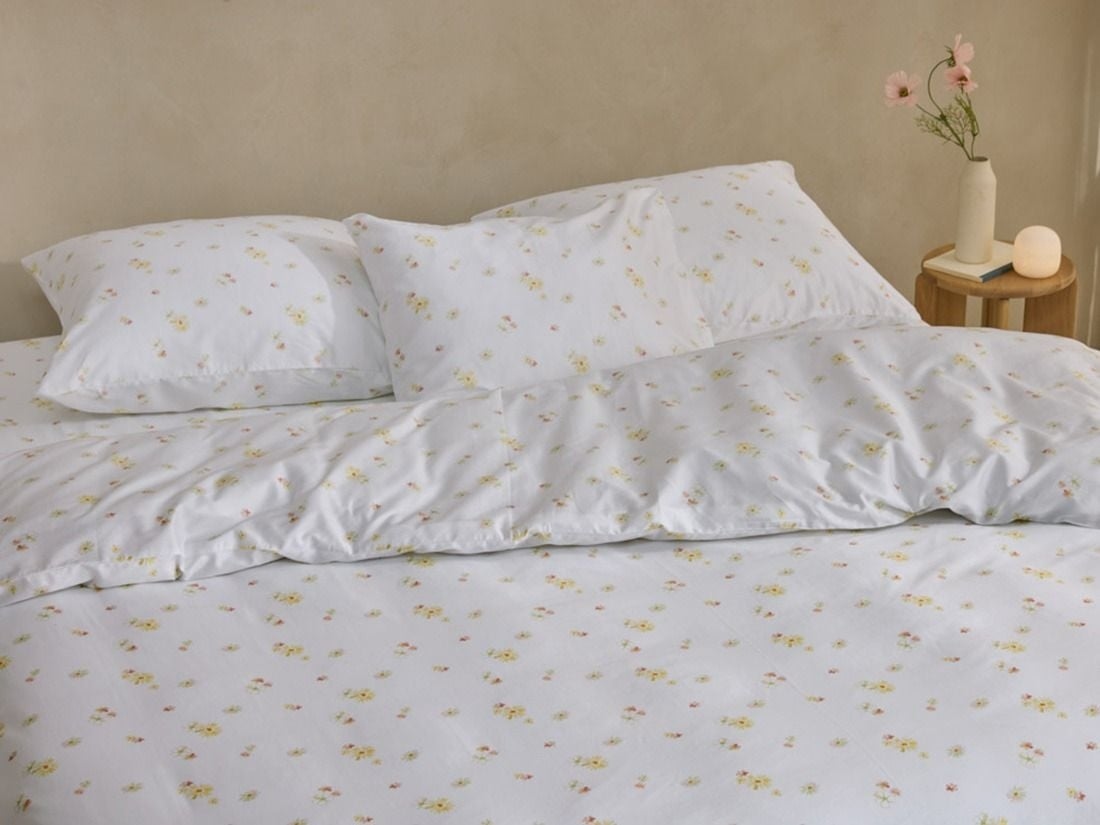 Dekbedovertrek katoen satijn flower valley