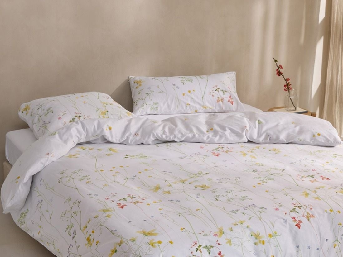Dekbedovertrek katoen satijn wild flowers