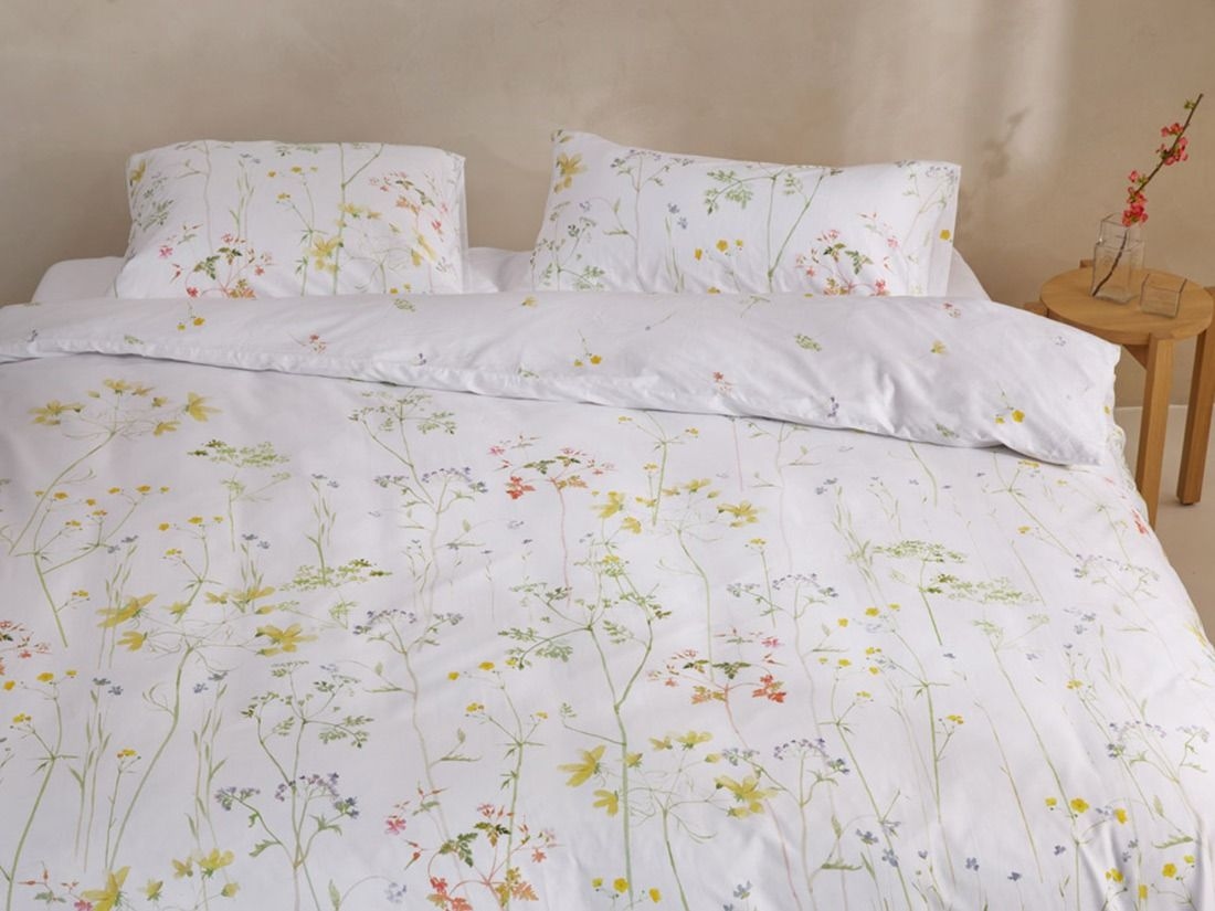Dekbedovertrek katoen satijn wild flowers