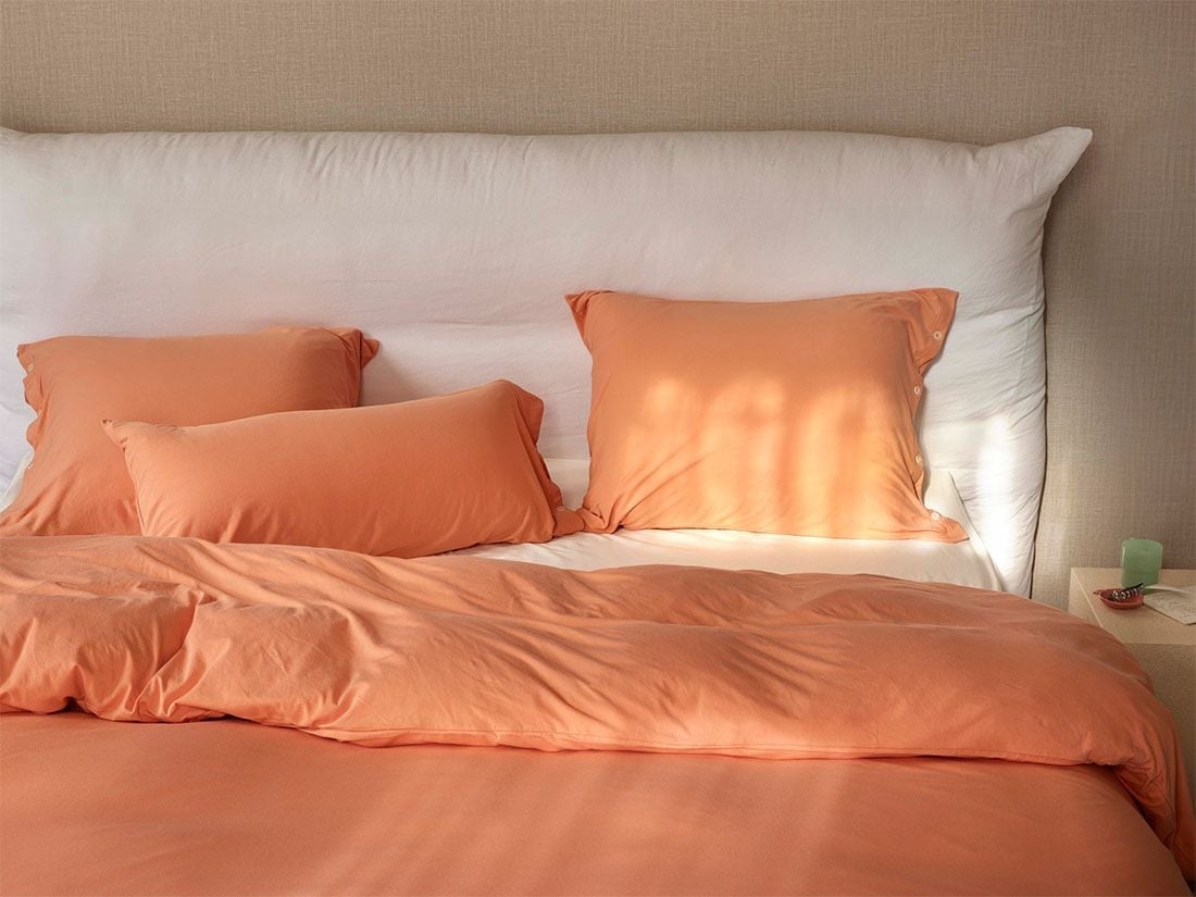 Parure de lit jersey pêche parfaite