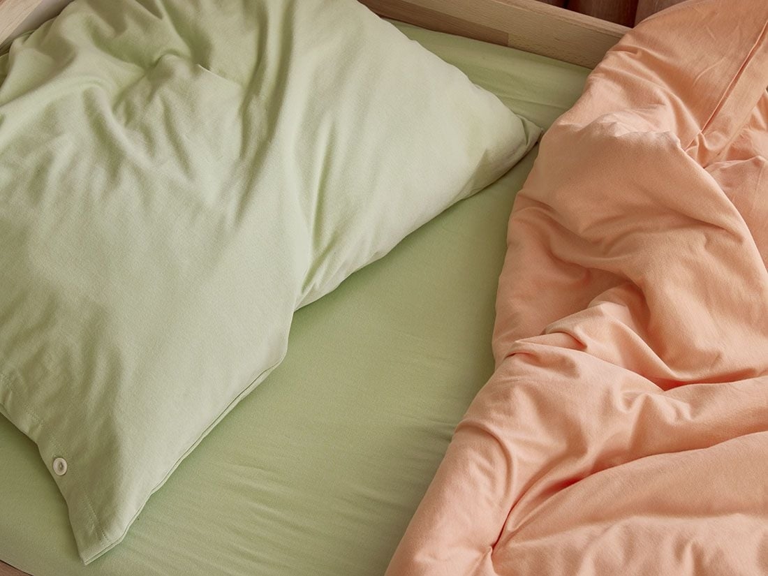 Drap-housse jersey vert pistache