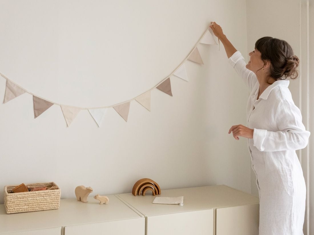 Guirlande coton neutre 3.6m