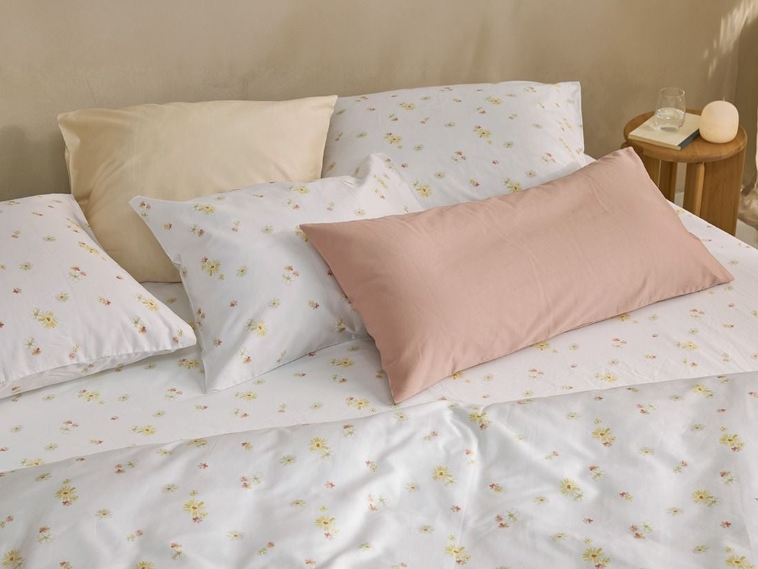 Kussensloop katoen satijn cosmea pink