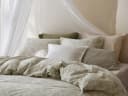 Housse de couette satin de coton fleur naturelle