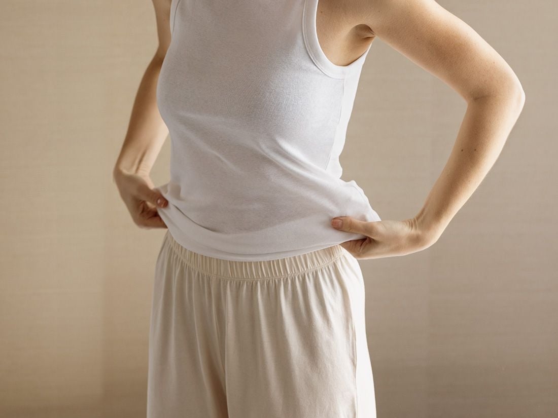 Pyjamabroek dames jersey sunrise white