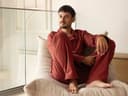 Ensemble de pyjama flanelle de coton pour homme velours rouge