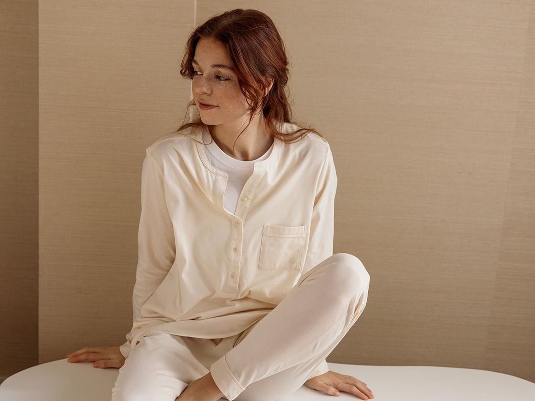 Pyjamaset dames jersey sunrise white