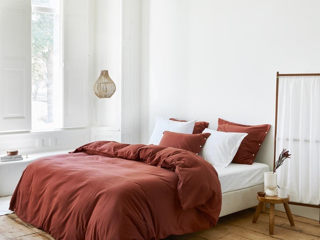 Dekbedovertrek flanel red velvet