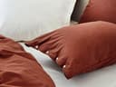 Taie d'oreiller flanelle de coton velours rouge