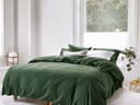 Dekbedovertrek flanel moss green - zonder slopen
