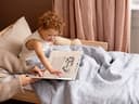 Housse de couette enfant lin lavé bleu chambray