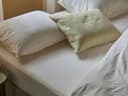 Hoeslaken percal katoen soft cream