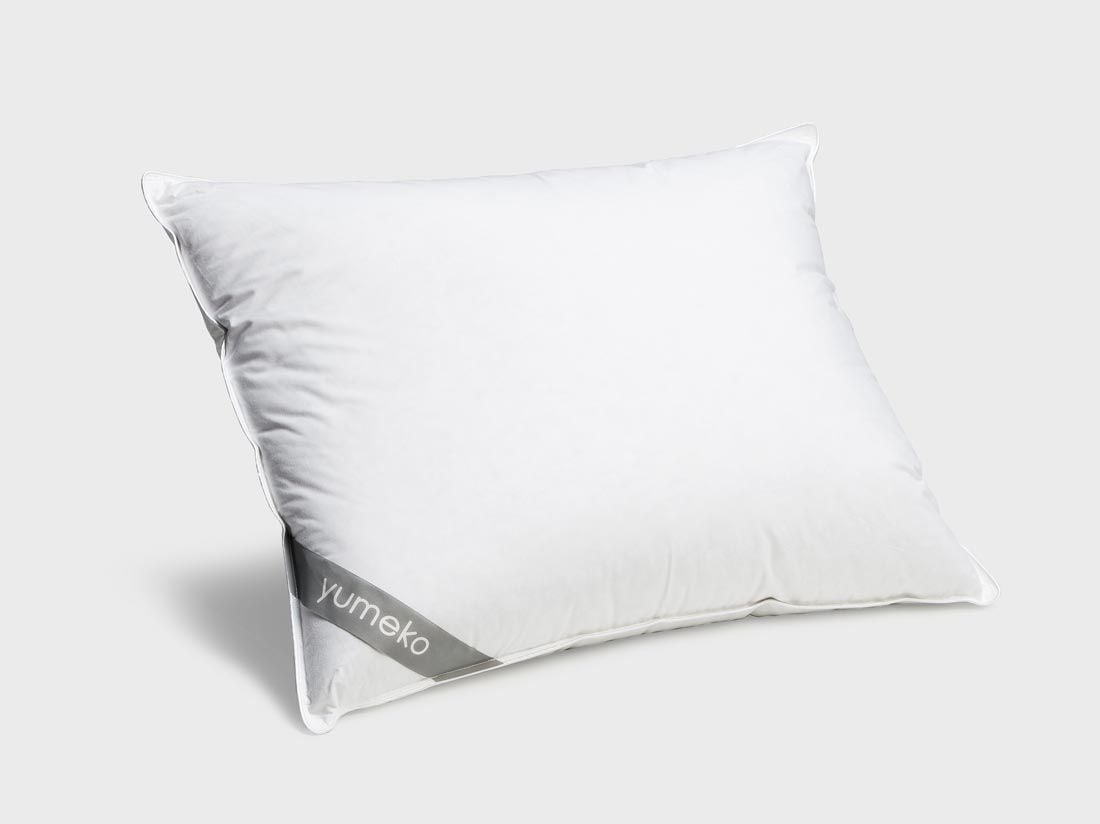 Oreiller en duvet et plumettes recyclés 50x60 moelleux