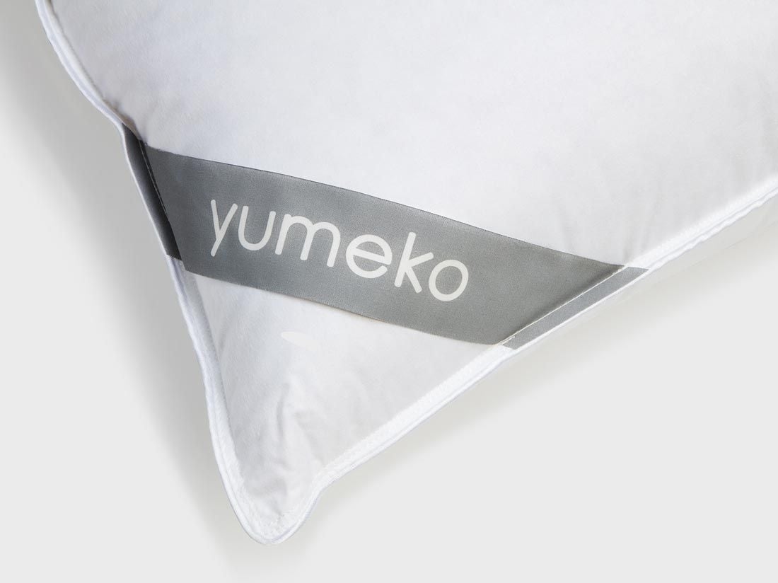 Oreiller en duvet et plumettes recyclés 50x60 moelleux