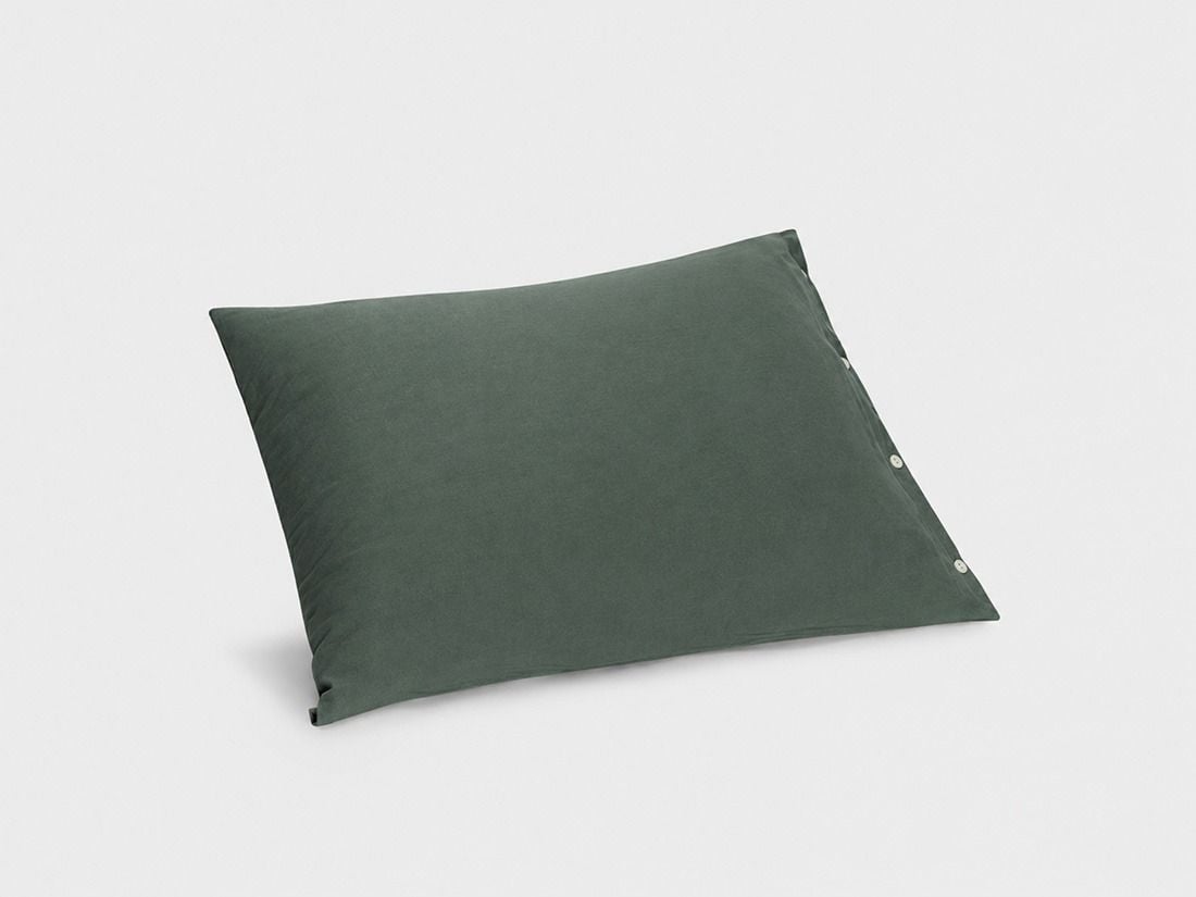 Kussensloop jersey pine green 50x60