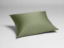 Kussensloop katoensatijn mid olive