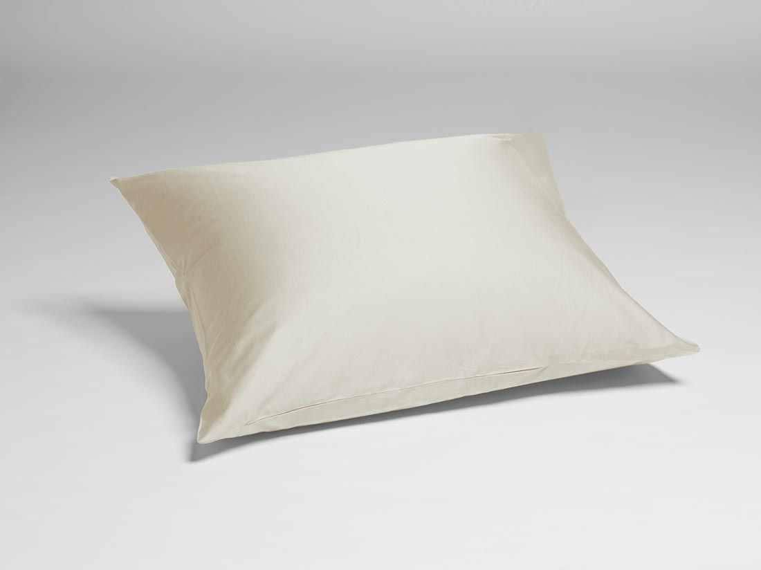 kussensloop katoen satijn sandy grey