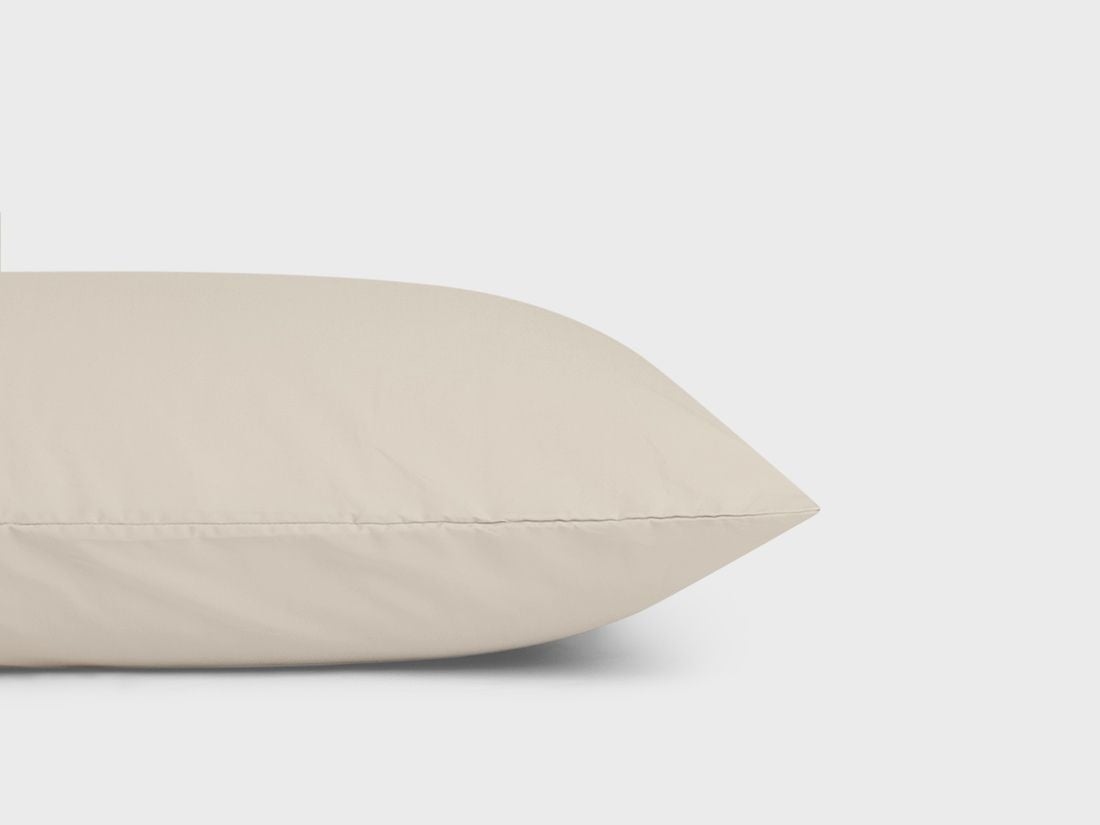 Kussensloop katoen TENCELâ„¢ sandy taupe