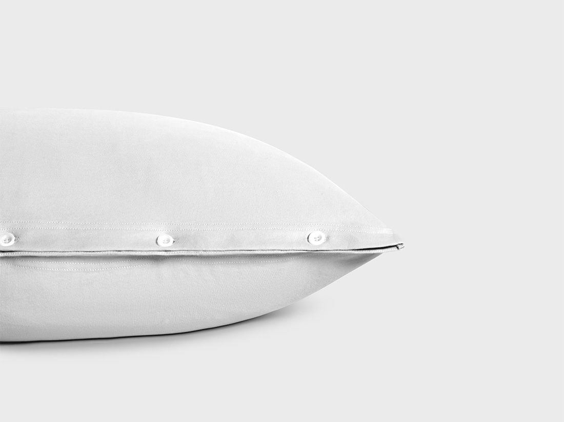 Kussensloop jersey pure white