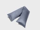 Kussensloop zijslaper katoensatijn misty blue 37x160
