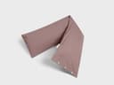 Kussensloop zijslaper flanel mauve chambray 37x160