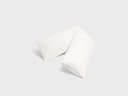 Taie de traversin percale de coton blanc sérénité 37x160