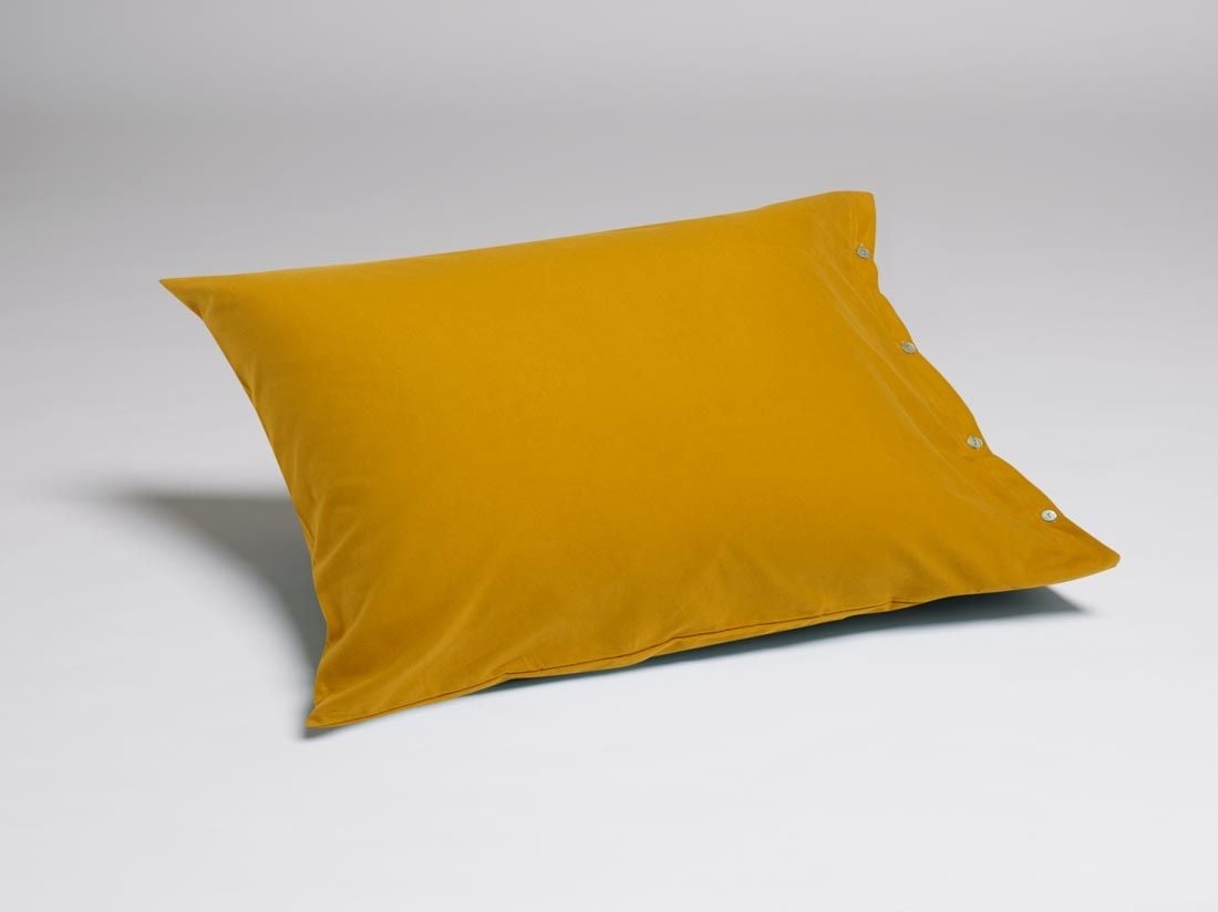 Kussensloop flanel indian yellow