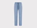 Pantalon de pyjama femme flanelle de coton bleu clair