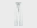 Pantalon de pyjama femme coton TENCEL™ à rayures blanc/bleu