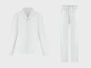 Ensemble de pyjama homme coton TENCEL™ à rayures blanc/bleu