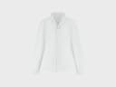 Pyjamashirt heren katoen TENCEL™ white/blue stripe