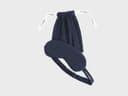 Slaapmasker jersey midnight blue