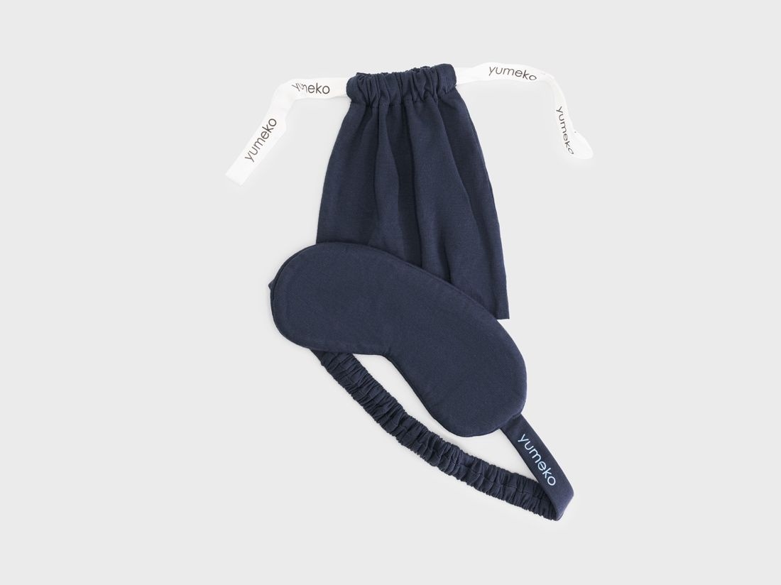 Slaapmasker jersey midnight blue