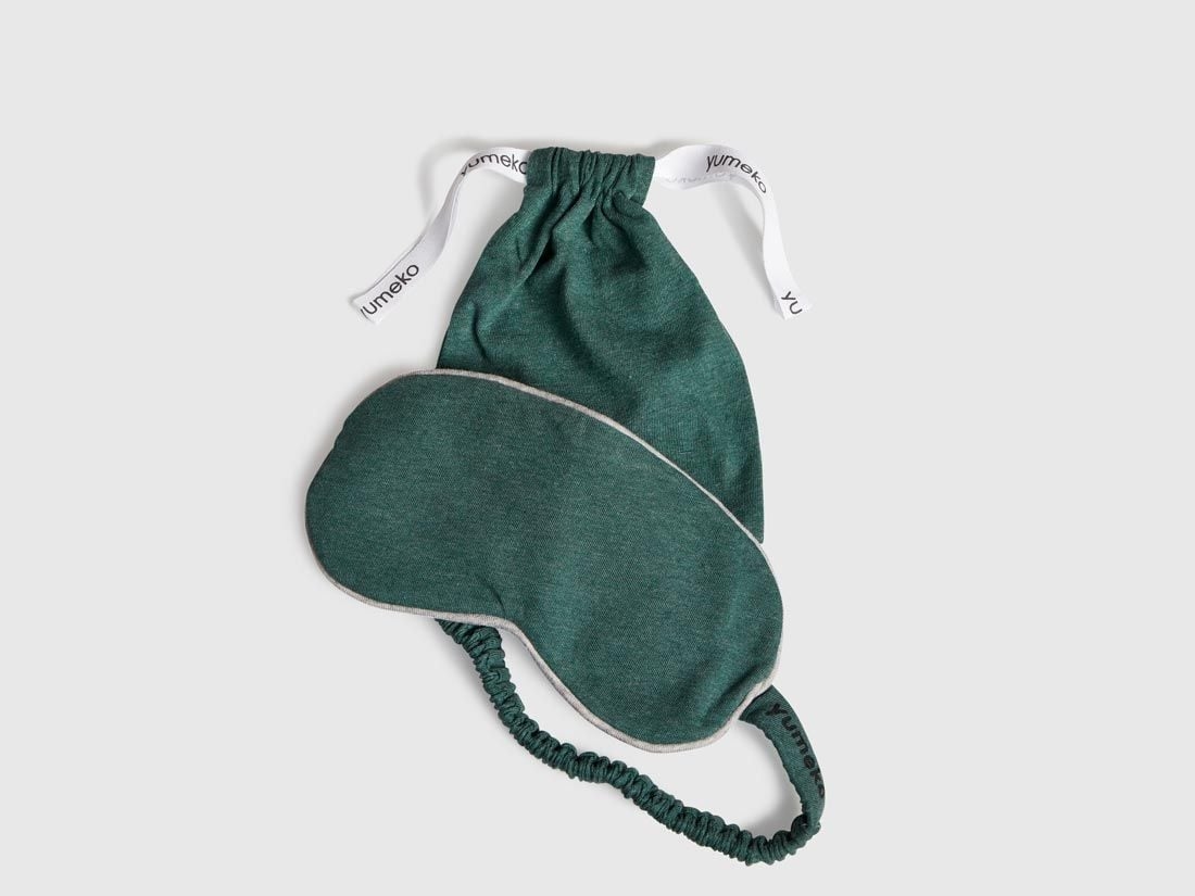 Masque de nuit jersey vert pin