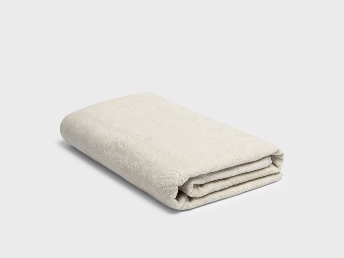 Strandlaken velours seashell soft sand 86x140