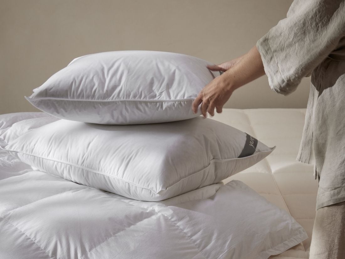 Oreiller en duvet 50x60 moelleux