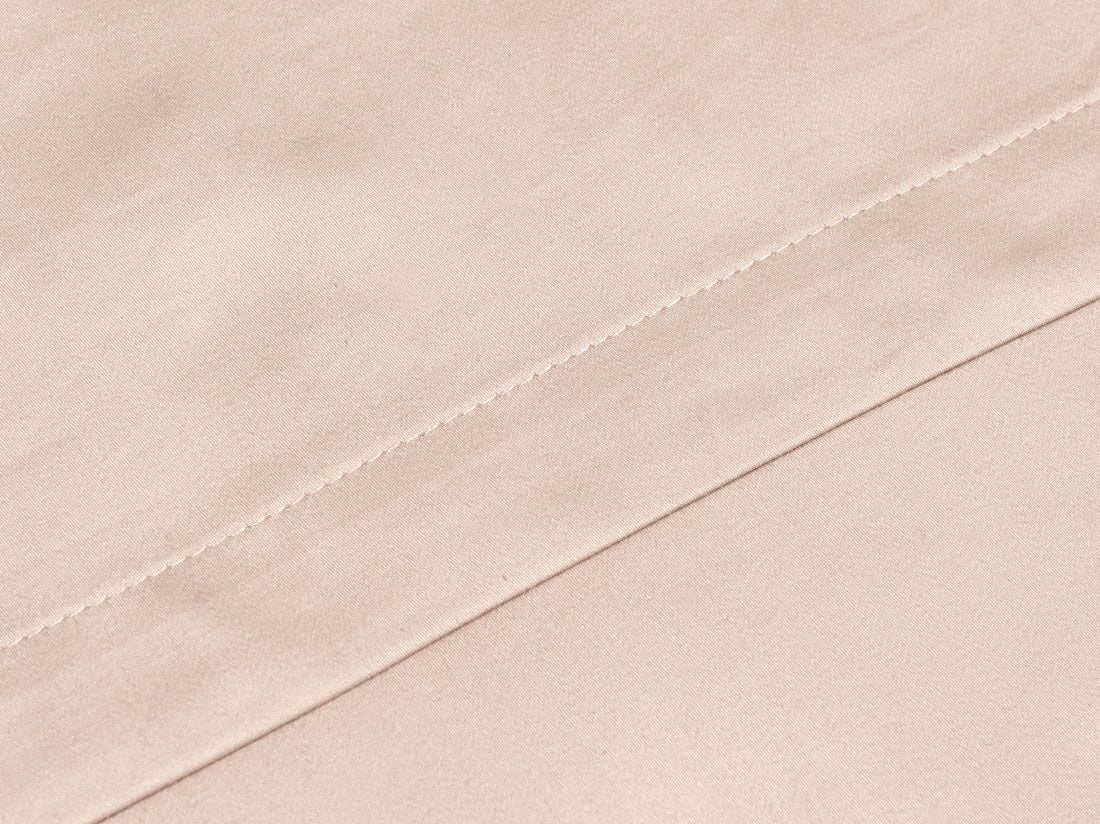 Drap plat satin de coton rose poussiéreux