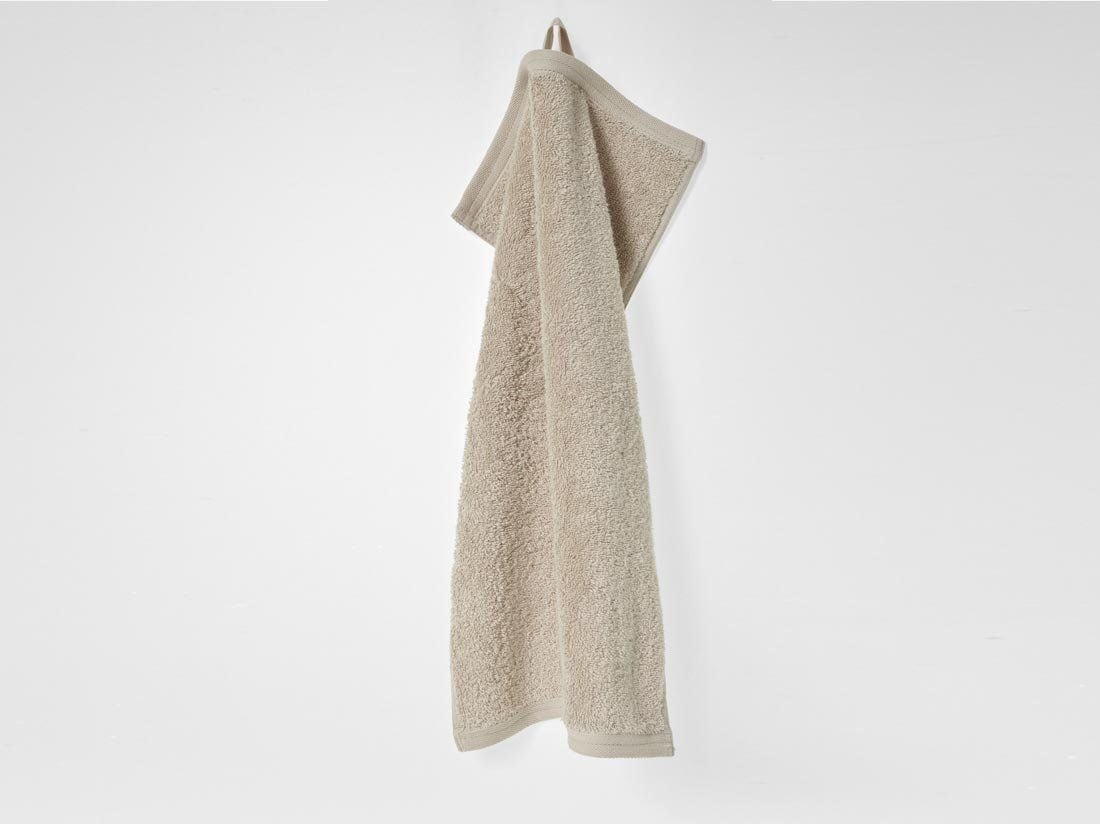 Gastendoekjes terry warm taupe 30x50 - 4 st