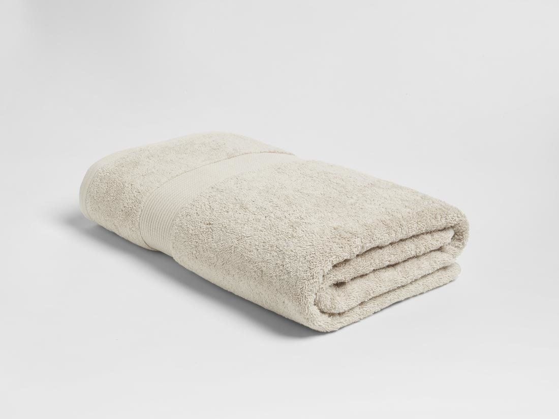 Badlaken terry white sand 100x150 - 1 st