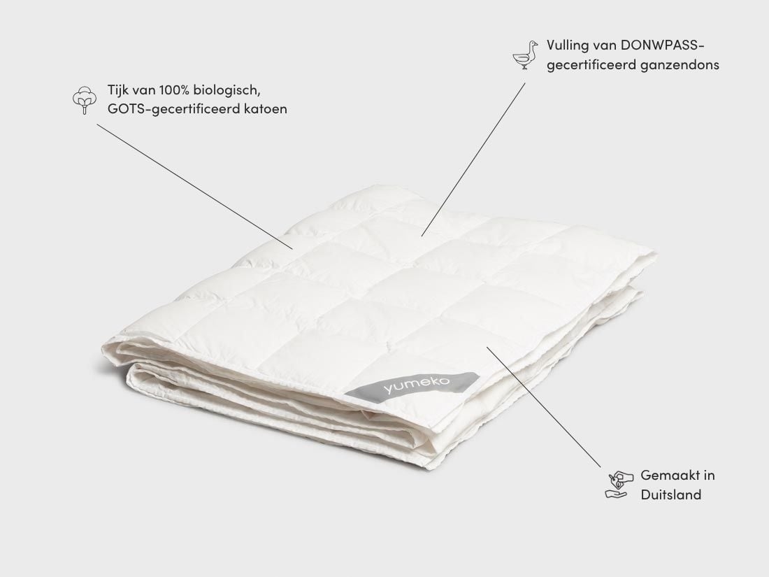 Dekbed ganzendons lente/herfst