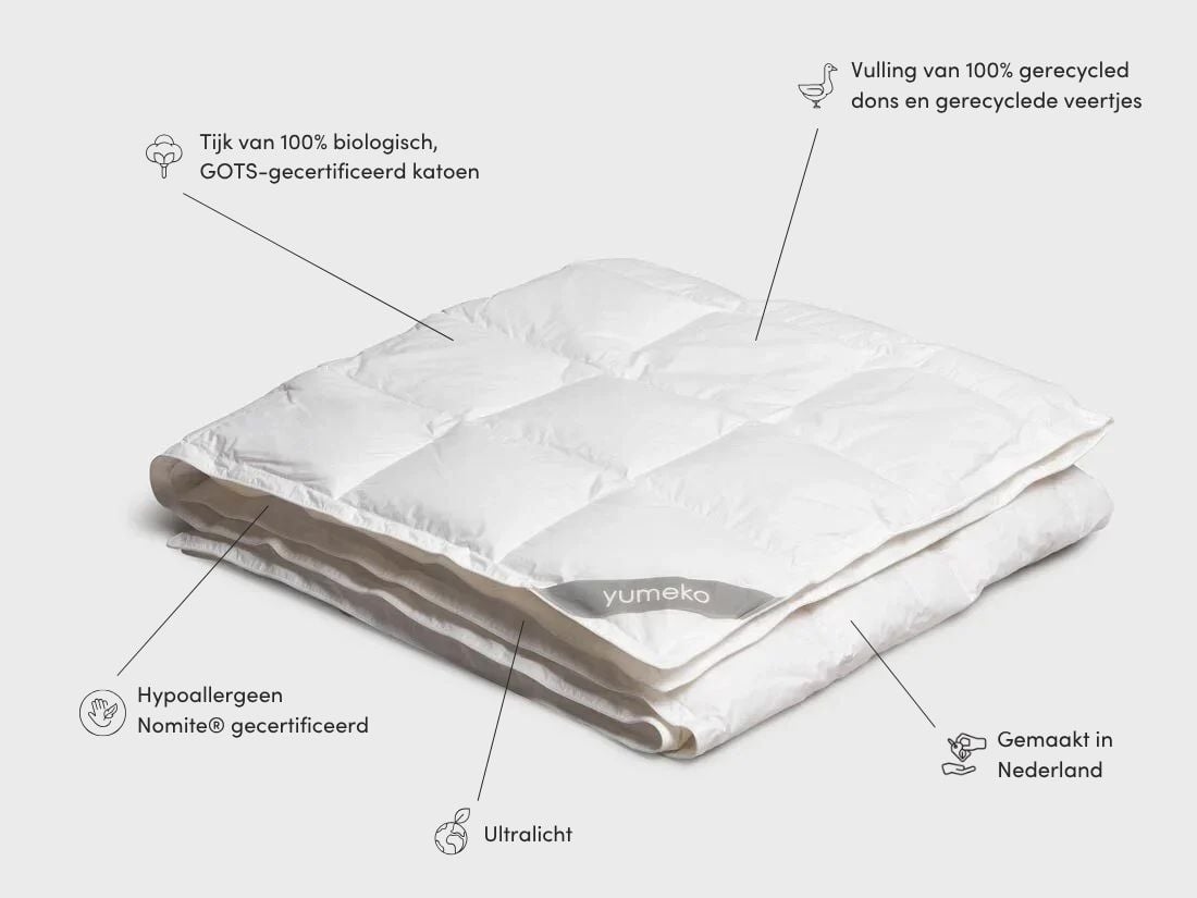 Dekbed gerecycled dons zomer